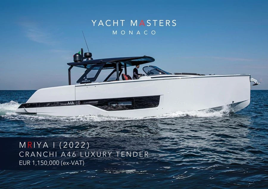 Cranchi A46 LUXURY TENDER "MRIYA" - For Sale in Monaco